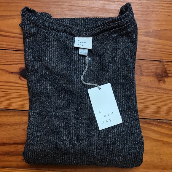 A New Day Gray Knit Bodycon Dress, NWT, M - Picture 14 of 14